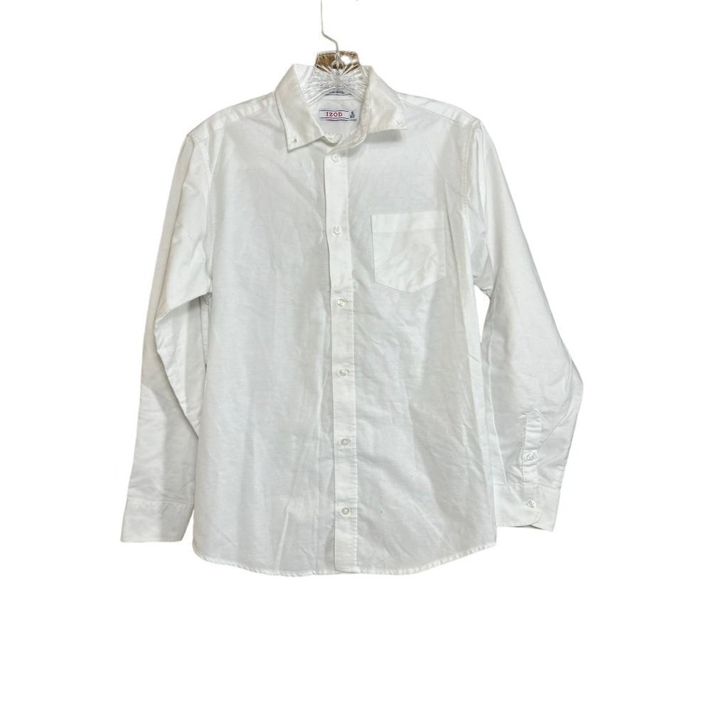 IZOD Boys White Button Shirt - Picture 1 of 6
